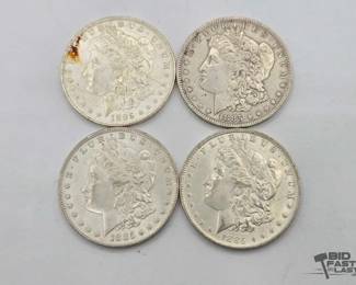 1324 4 1885 New Orleans Morgan Silver Dollars