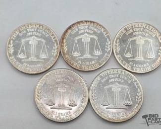 1154 5 .999 1980 USS Constitution Coins, 1oz