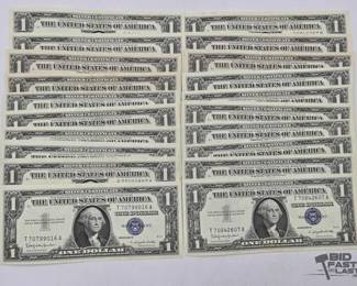 1256 20 $1 Silver Certificates