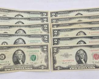 1241 11 $2 Bills