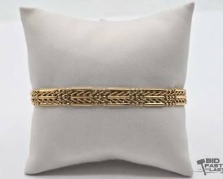 602 10k Gold Bracelet, 6.3g