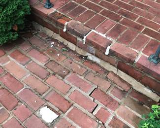 Brick Walk Way To The Entry ~ Be Careful Of The Bricks And The Steps