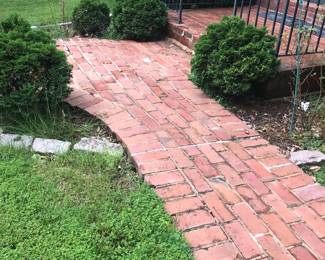 Brick Walk Way To The Entry ~ Be Careful Of The Bricks And The Steps