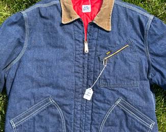 NOTICE: THE LEE JACKETS ARE BEING SOLD ON A BIDDING SYSTEM - place your max bid on #1 - #13 in person or by calling 989-600-8192
13 Lee denim jackets - Three are unlined
Four are quilted lining 
Six are flannel lined 