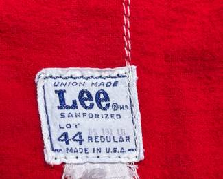 Number 12 
NOTICE: THE LEE JACKETS ARE BEING SOLD ON A BIDDING SYSTEM - place your max bid on #1 - #13 in person or by calling 989-600-8192
13 Lee denim jackets - Three are unlined
Four are quilted lining 
Six are flannel lined 