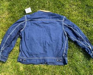 NOTICE: THE LEE JACKETS ARE BEING SOLD ON A BIDDING SYSTEM - place your max bid on #1 - #13 in person or by calling 989-600-8192
13 Lee denim jackets - Three are unlined
Four are quilted lining 
Six are flannel lined 