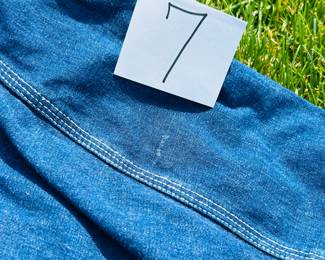 NOTICE: THE LEE JACKETS ARE BEING SOLD ON A BIDDING SYSTEM - place your max bid on #1 - #13 in person or by calling 989-600-8192
13 Lee denim jackets - Three are unlined
Four are quilted lining 
Six are flannel lined 