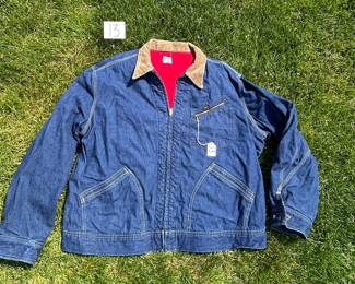 NOTICE: THE LEE JACKETS ARE BEING SOLD ON A BIDDING SYSTEM - place your max bid on #1 - #13 in person or by calling 989-600-8192
13 Lee denim jackets - Three are unlined
Four are quilted lining 
Six are flannel lined 
