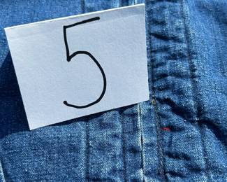 NOTICE: THE LEE JACKETS ARE BEING SOLD ON A BIDDING SYSTEM - place your max bid on #1 - #13 in person or by calling 989-600-8192
13 Lee denim jackets - Three are unlined
Four are quilted lining 
Six are flannel lined 