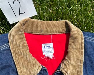 NOTICE: THE LEE JACKETS ARE BEING SOLD ON A BIDDING SYSTEM - place your max bid on #1 - #13 in person or by calling 989-600-8192
13 Lee denim jackets - Three are unlined
Four are quilted lining 
Six are flannel lined 