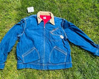 NOTICE: THE LEE JACKETS ARE BEING SOLD ON A BIDDING SYSTEM - place your max bid on #1 - #13 in person or by calling 989-600-8192
13 Lee denim jackets - Three are unlined
Four are quilted lining 
Six are flannel lined 