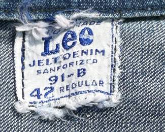NOTICE: THE LEE JACKETS ARE BEING SOLD ON A BIDDING SYSTEM - place your max bid on #1 - #13 in person or by calling 989-600-8192
13 Lee denim jackets - Three are unlined
Four are quilted lining 
Six are flannel lined 