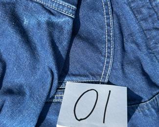 NOTICE: THE LEE JACKETS ARE BEING SOLD ON A BIDDING SYSTEM - place your max bid on #1 - #13 in person or by calling 989-600-8192
13 Lee denim jackets - Three are unlined
Four are quilted lining 
Six are flannel lined 