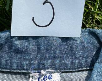 NOTICE: THE LEE JACKETS ARE BEING SOLD ON A BIDDING SYSTEM - place your max bid on #1 - #13 in person or by calling 989-600-8192
13 Lee denim jackets - Three are unlined
Four are quilted lining 
Six are flannel lined 