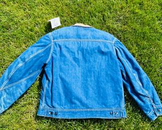 NOTICE: THE LEE JACKETS ARE BEING SOLD ON A BIDDING SYSTEM - place your max bid on #1 - #13 in person or by calling 989-600-8192
13 Lee denim jackets - Three are unlined
Four are quilted lining 
Six are flannel lined 
