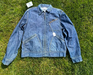 NOTICE: THE LEE JACKETS ARE BEING SOLD ON A BIDDING SYSTEM - place your max bid on #1 - #13 in person or by calling 989-600-8192
13 Lee denim jackets - Three are unlined
Four are quilted lining 
Six are flannel lined 
