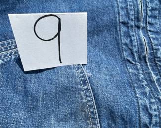 NOTICE: THE LEE JACKETS ARE BEING SOLD ON A BIDDING SYSTEM - place your max bid on #1 - #13 in person or by calling 989-600-8192
13 Lee denim jackets - Three are unlined
Four are quilted lining 
Six are flannel lined 