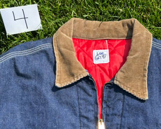 NOTICE: THE LEE JACKETS ARE BEING SOLD ON A BIDDING SYSTEM - place your max bid on #1 - #13 in person or by calling 989-600-8192
13 Lee denim jackets - Three are unlined
Four are quilted lining 
Six are flannel lined 