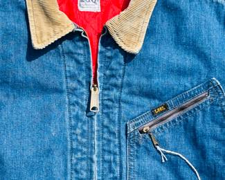 NOTICE: THE LEE JACKETS ARE BEING SOLD ON A BIDDING SYSTEM - place your max bid on #1 - #13 in person or by calling 989-600-8192
13 Lee denim jackets - Three are unlined
Four are quilted lining 
Six are flannel lined 