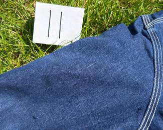 NOTICE: THE LEE JACKETS ARE BEING SOLD ON A BIDDING SYSTEM - place your max bid on #1 - #13 in person or by calling 989-600-8192
13 Lee denim jackets - Three are unlined
Four are quilted lining 
Six are flannel lined 