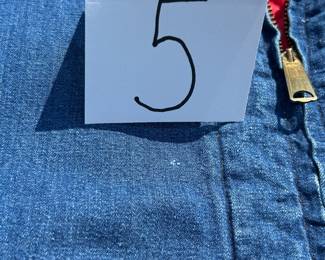 NOTICE: THE LEE JACKETS ARE BEING SOLD ON A BIDDING SYSTEM - place your max bid on #1 - #13 in person or by calling 989-600-8192
13 Lee denim jackets - Three are unlined
Four are quilted lining 
Six are flannel lined 