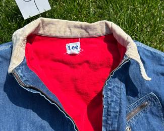 NOTICE: THE LEE JACKETS ARE BEING SOLD ON A BIDDING SYSTEM - place your max bid on #1 - #13 in person or by calling 989-600-8192
13 Lee denim jackets - Three are unlined
Four are quilted lining 
Six are flannel lined 