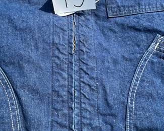 NOTICE: THE LEE JACKETS ARE BEING SOLD ON A BIDDING SYSTEM - place your max bid on #1 - #13 in person or by calling 989-600-8192
13 Lee denim jackets - Three are unlined
Four are quilted lining 
Six are flannel lined 