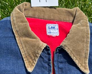 NOTICE: THE LEE JACKETS ARE BEING SOLD ON A BIDDING SYSTEM - place your max bid on #1 - #13 in person or by calling 989-600-8192
13 Lee denim jackets - Three are unlined
Four are quilted lining 
Six are flannel lined 