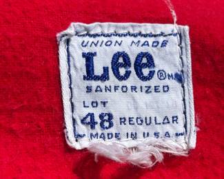 NOTICE: THE LEE JACKETS ARE BEING SOLD ON A BIDDING SYSTEM - place your max bid on #1 - #13 in person or by calling 989-600-8192
13 Lee denim jackets - Three are unlined
Four are quilted lining 
Six are flannel lined 