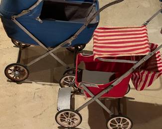 Welsh Easy Fold Baby Carriage and Vintage Doll Buggy