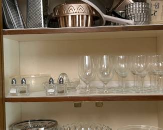Assorted Glassware, Serving Pieces and Cookware