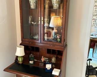 Stunning Secretary Desk w/ Decor Pieces