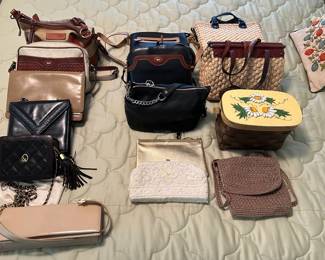 Great selection of purses and handbags