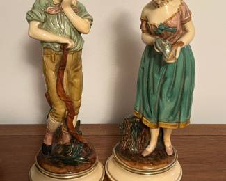 Vintage Borghese Chalkware Figurines