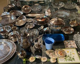 Great Selection of Silver Plate, Weighted Sterling and Sterling Silver