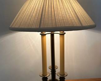 Ethan Allen Three Candlestick Table Lamp