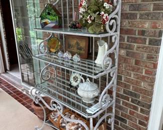 Large Bakers Rack w. Decor Pieces