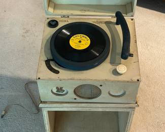 Vintage Child's Size Record Player Phonograph Cabinet