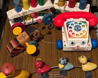 Assorted 1950's-1960's Toys from Fisher-Price and Holgate