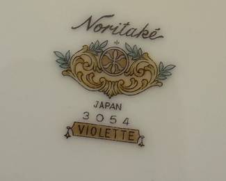 Noritake China in the Violette Pattern