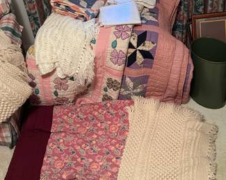 Handmade Vintage Quilts, Throws and Blankets
