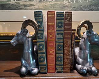 Everyone adores these - Pewter Ram Bookends!