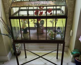 Rare! Brass Terrarium antique! Lovely.