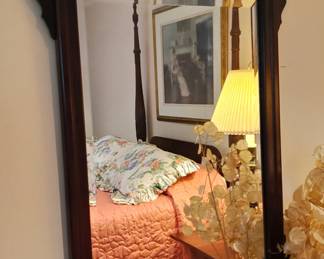 Mirror is different because of the cross-over patterning. Notice the bed!