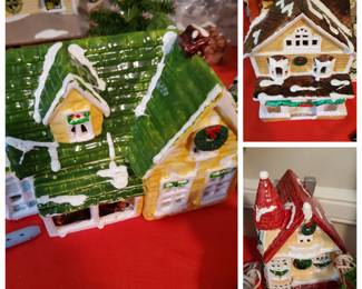 Snow village houses from the beginning!