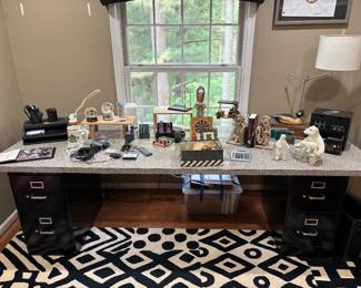 Filing cabinets, desk top