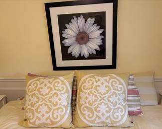 Artwork, throw pillows