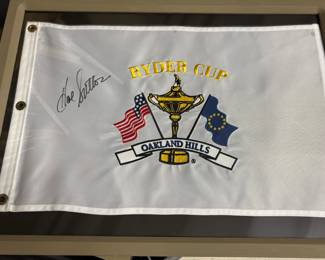 Ryder cup Oakland Hills Golf flag framed