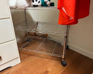Wire rack cart