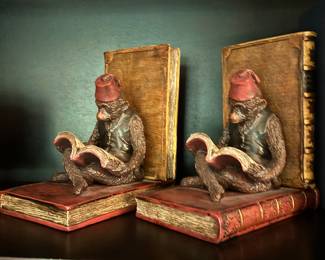 Monkey book ends